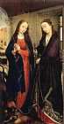 Rogier van der Weyden Sts Margaret and Apollonia painting